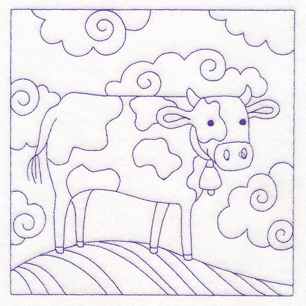 Whimsical Farm Life Quilting - Cow (Double Run) - Image 31