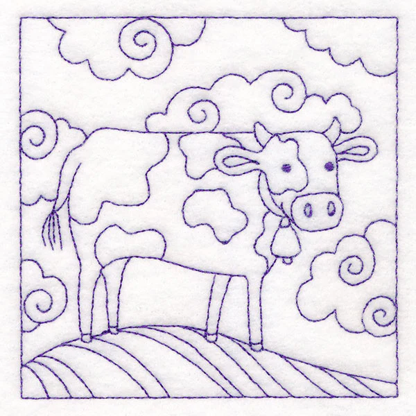Whimsical Farm Life Quilting - Cow (Double Run) - Image 40