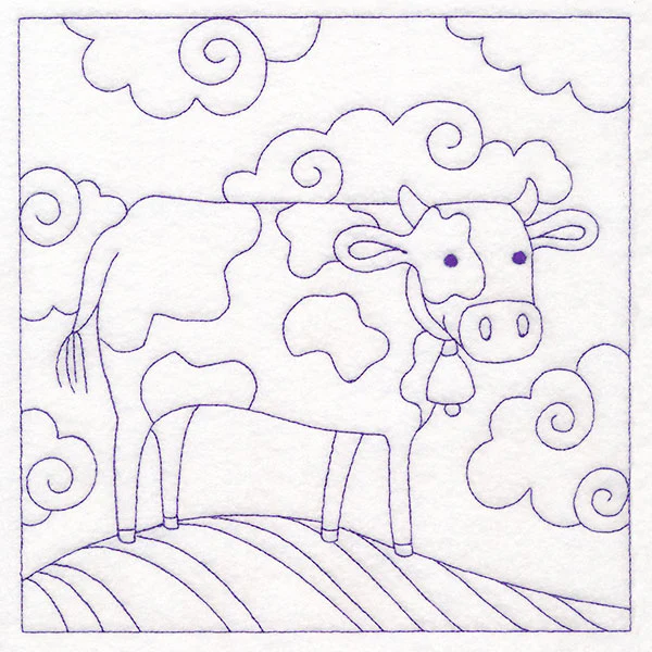 Whimsical Farm Life Quilting - Cow (Double Run) - Image 43