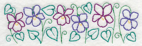 Whimsical Wood Violet Border (Vintage) - Image 4