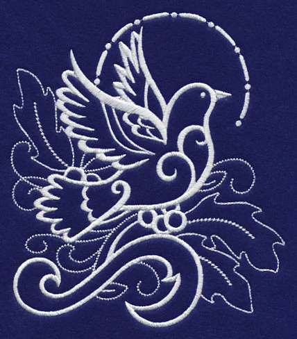 White Christmas Dove of Peace - Image 2