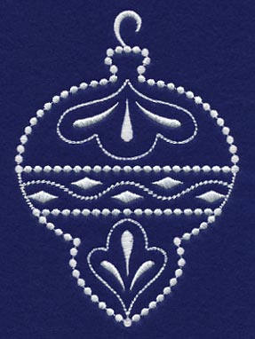 White Christmas Ornament Shine - Image 3