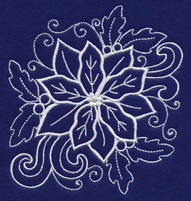 White Christmas Poinsettia in Bloom - Image 3