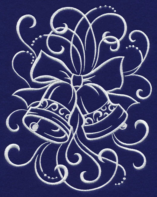 White Christmas Whimsical Bells - Image 4