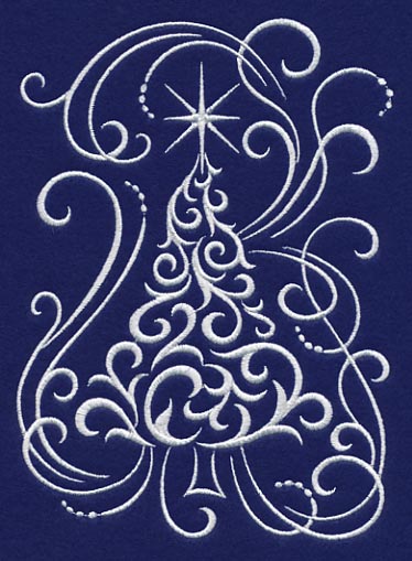 White Christmas Whimsical Tree - Image 3