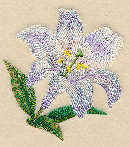 White Lily Bloom in Watercolor - Image 3