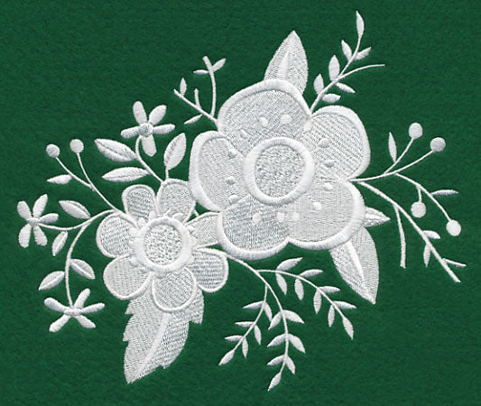 Whitework Floral Bouquet - Image 2