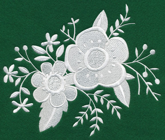 Whitework Floral Bouquet - Image 5