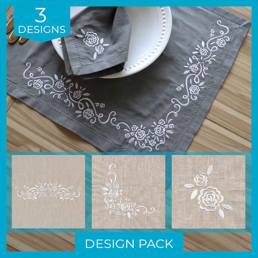 Whitework Floral Design Pack - Image 5