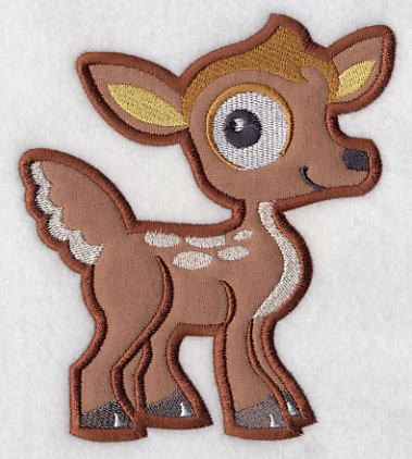 Wide-Eyed Deer (Applique) - Image 3