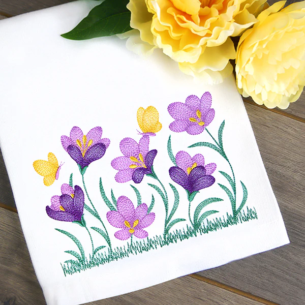 Wild and Blooming Crocus Border - Image 4