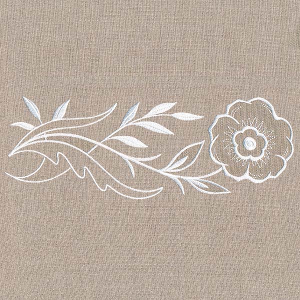 Wild Anemone Border (Whitework) - Image 2