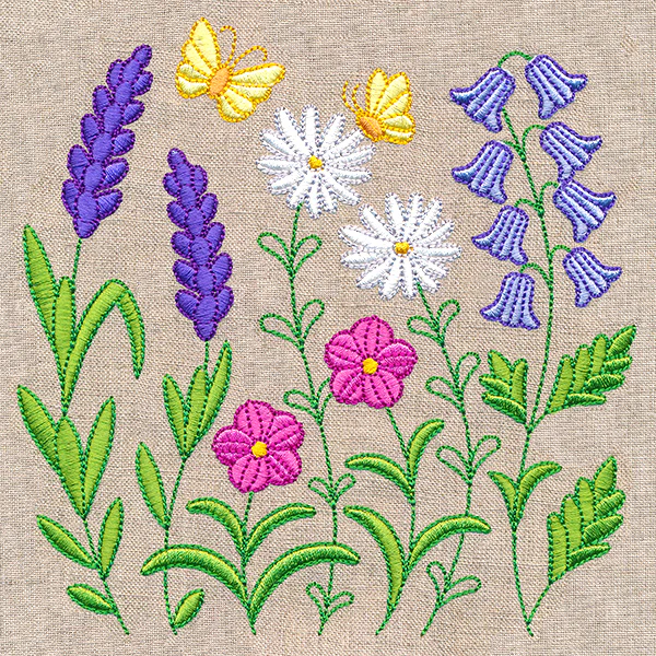 Wild Blooms Square