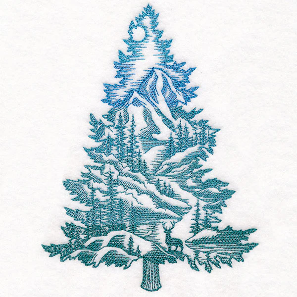 Wild Forest Tree Silhouette Scene - Image 3