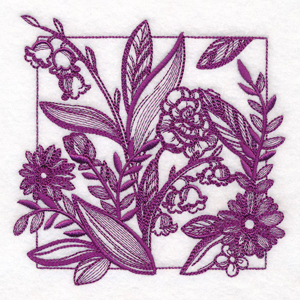 Wild Garden Beauty Square 1 - Image 4