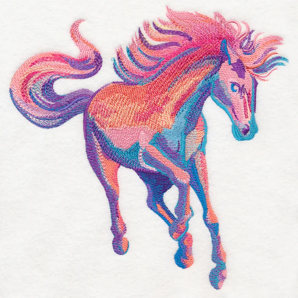 Wild Stallion in Watercolor
