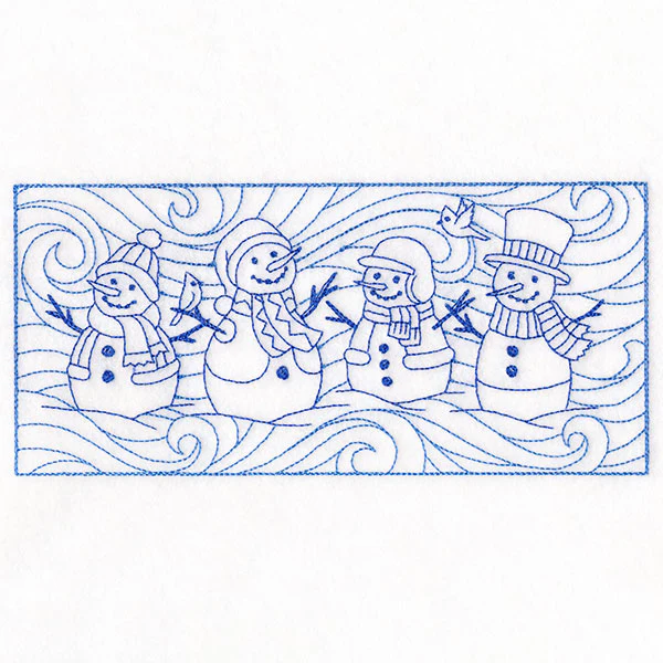 Wild Winter Snowmen Border (Double Run) - Image 5