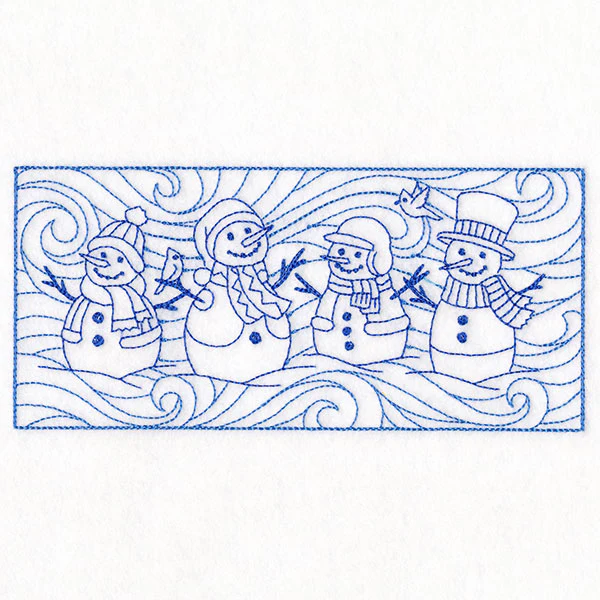 Wild Winter Snowmen Border (Double Run) - Image 7