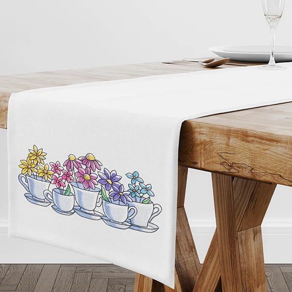 Wildflower Tea Cup Border - Image 8