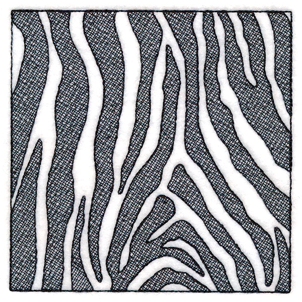 Wildlife Zebra Square - Image 4
