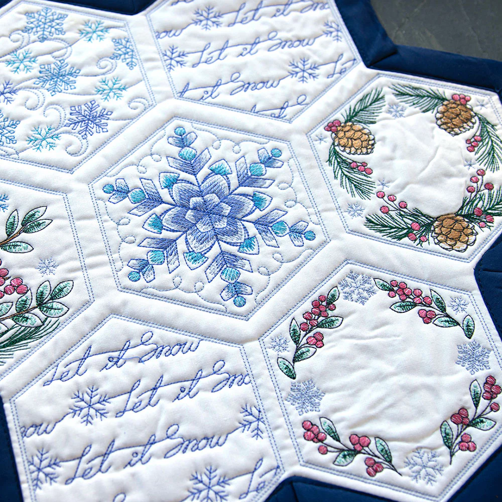 Winter Beauty Quilt Hexagon Design Pack - Image 3