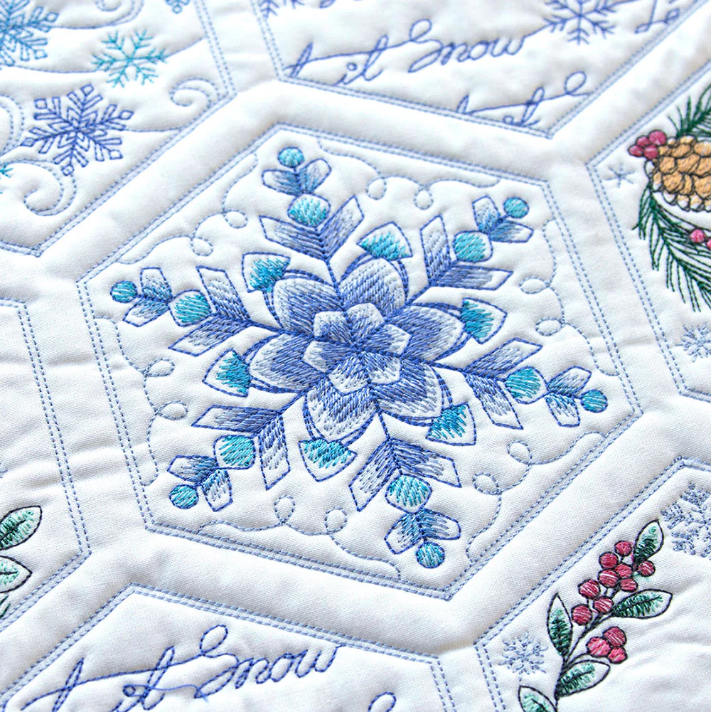 Winter Beauty Quilt Hexagon Design Pack - Image 4