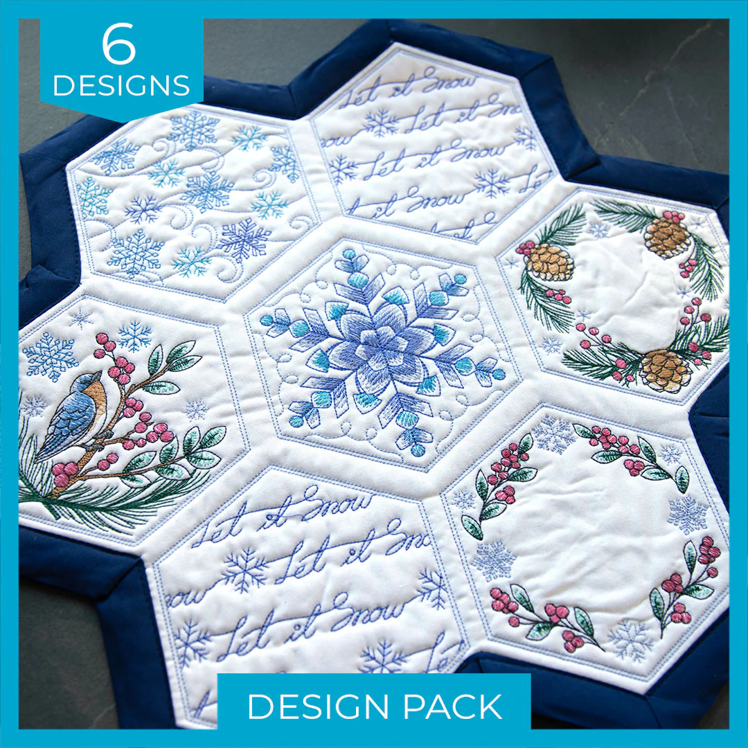 Winter Beauty Quilt Hexagon Design Pack - Image 9