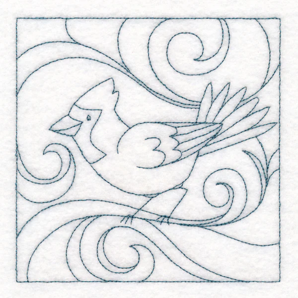 Winter Birds Quilting - Cardinal (Double Run) - Image 4