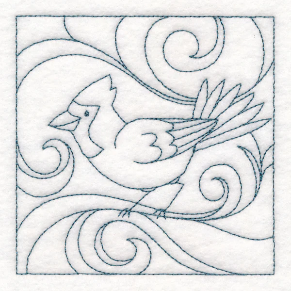 Winter Birds Quilting - Cardinal (Double Run) - Image 5