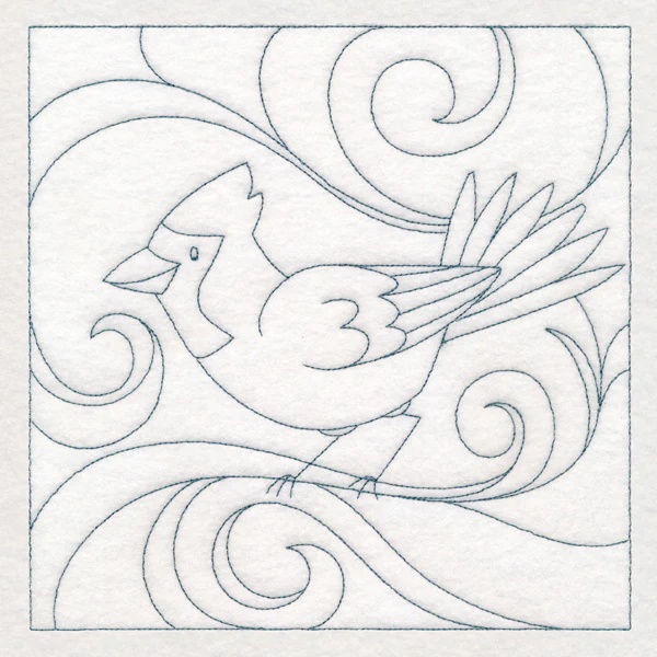 Winter Birds Quilting - Cardinal (Double Run) - Image 6