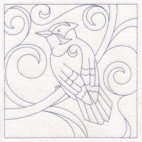 Winter Birds Quilting - Downy Woodpecker (Double Run) - Image 6