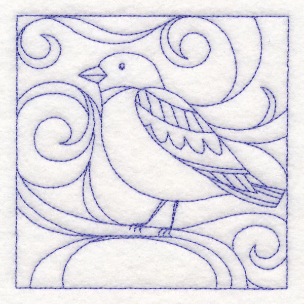 Winter Birds Quilting - Snow Bunting (Double Run) - Image 5