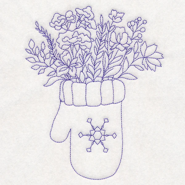 Winter Botanicals Mitten - Image 3