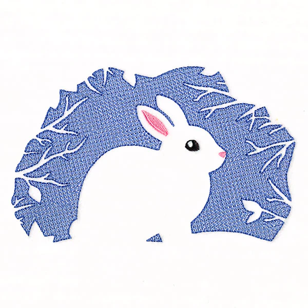 Winter Bunny Silhouette (Embossed) - Image 7