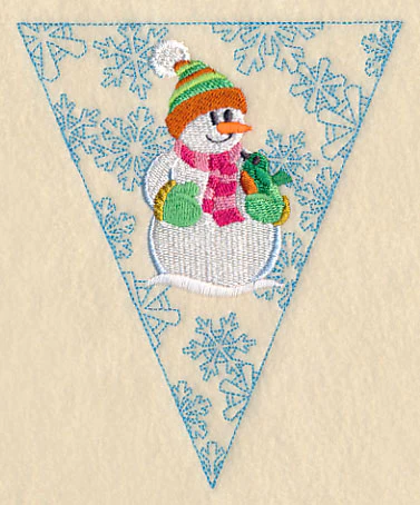 Winter Bunting - Snowman - Image 2