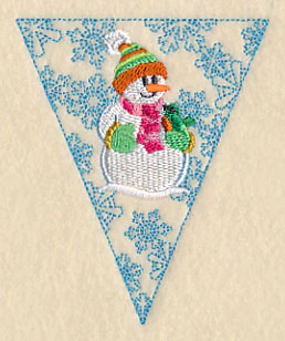 Winter Bunting - Snowman - Image 3