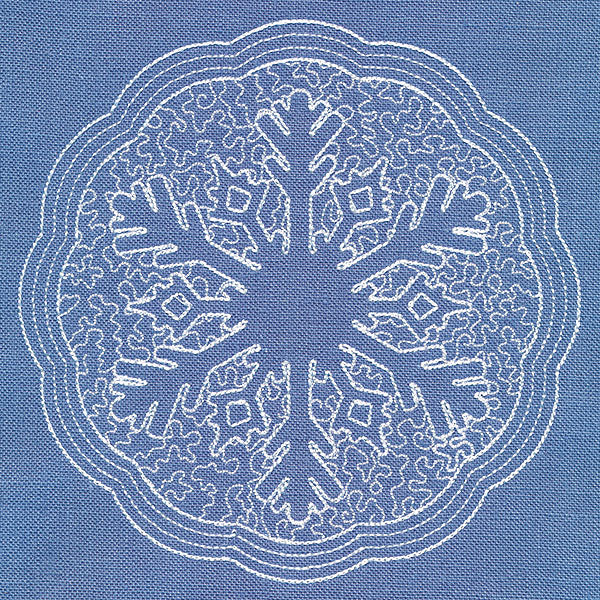 Winter Charm Snowflake (Trapunto) - Image 3