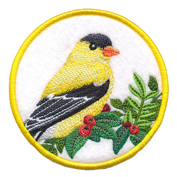 Winter Cheer Coaster - Goldfinch (In-the-Hoop) - Image 2