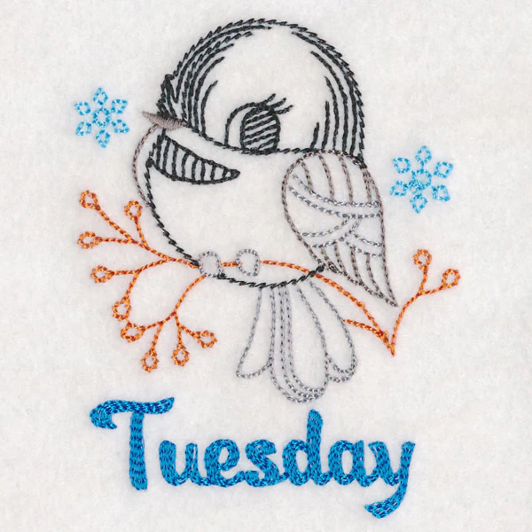 Winter Chickadee - Tuesday (Vintage) - Image 2