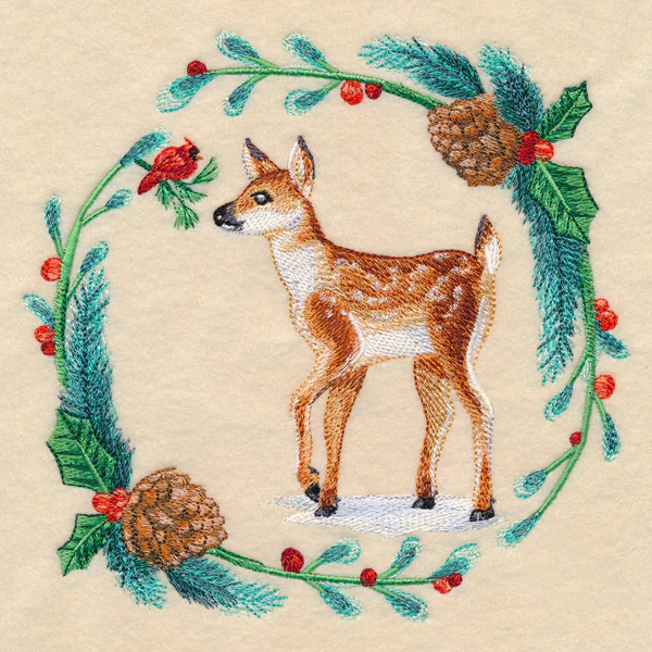 Winter Fawn in Watercolor - Image 2
