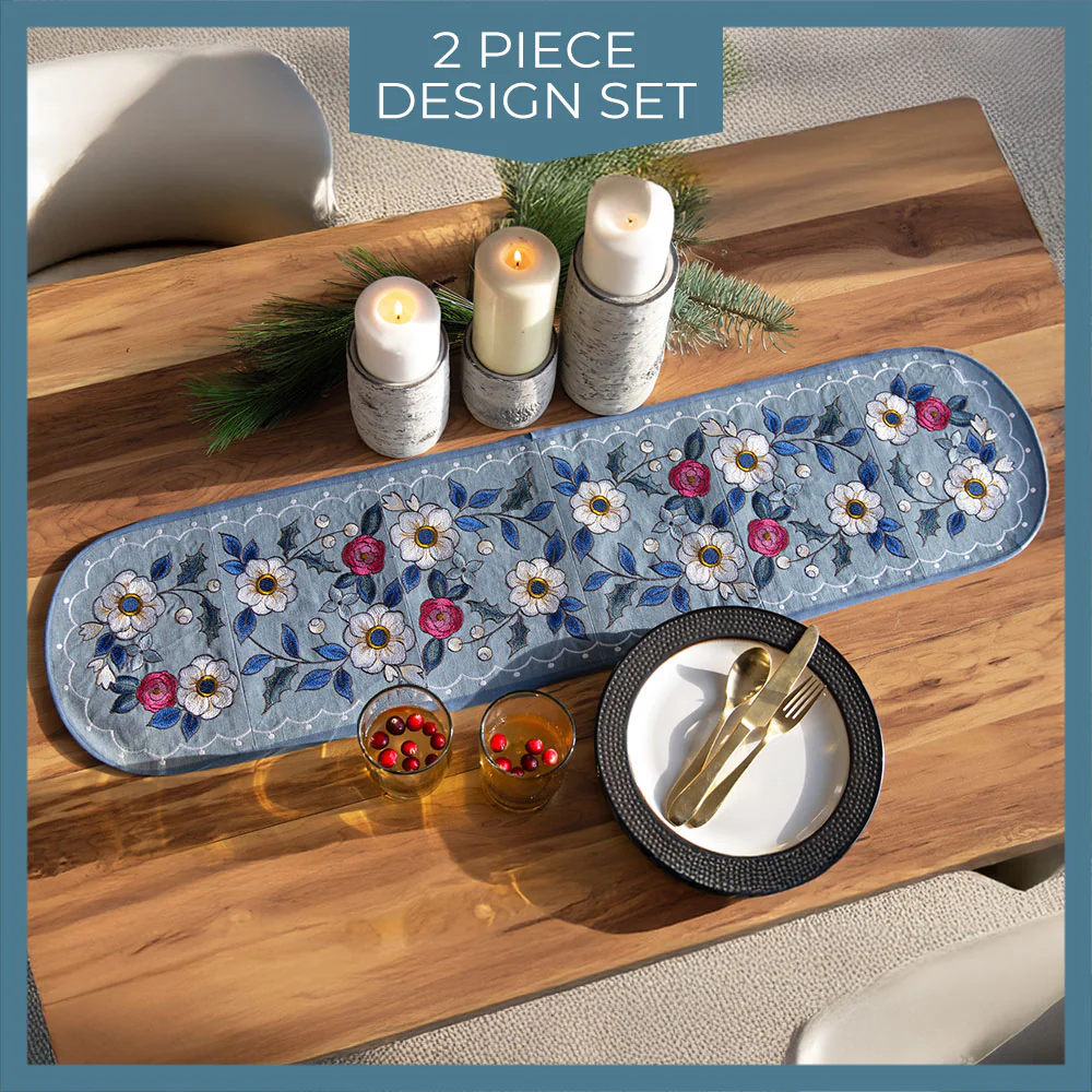 Winter Florals Table Runner Set - Image 10