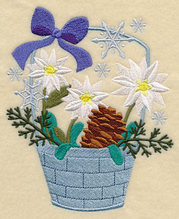 Winter Flower Basket 3 - Image 2
