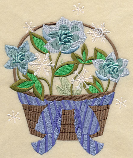 Winter Flower Basket 4 - Image 4