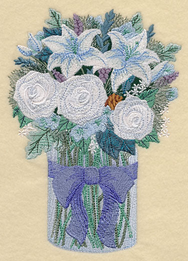 Winter Flowers in Mason Jar - Image 2