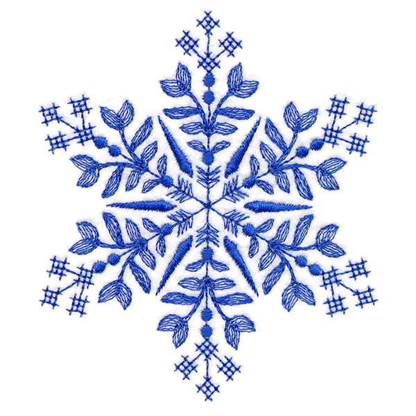 Winter Folk Art Snowflake 1 - Image 4