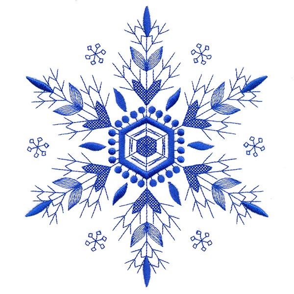 Winter Folk Art Snowflake 3