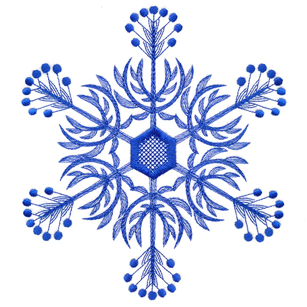Winter Folk Art Snowflake 6 - Image 5