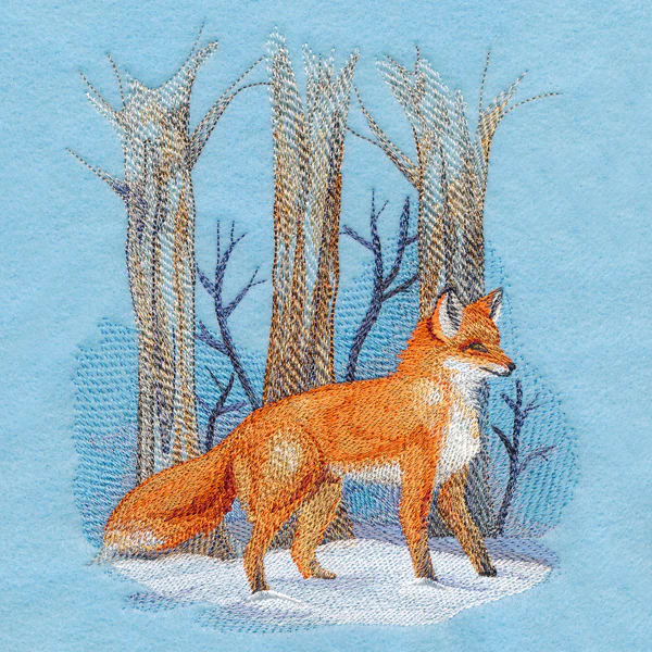 Winter Fox in Watercolor - Image 2