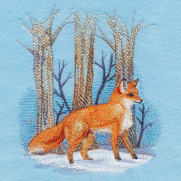 Winter Fox in Watercolor - Image 3