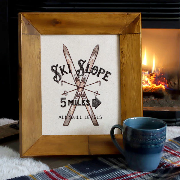 Winter Fun Market Sign - Ski Slope - Image 2